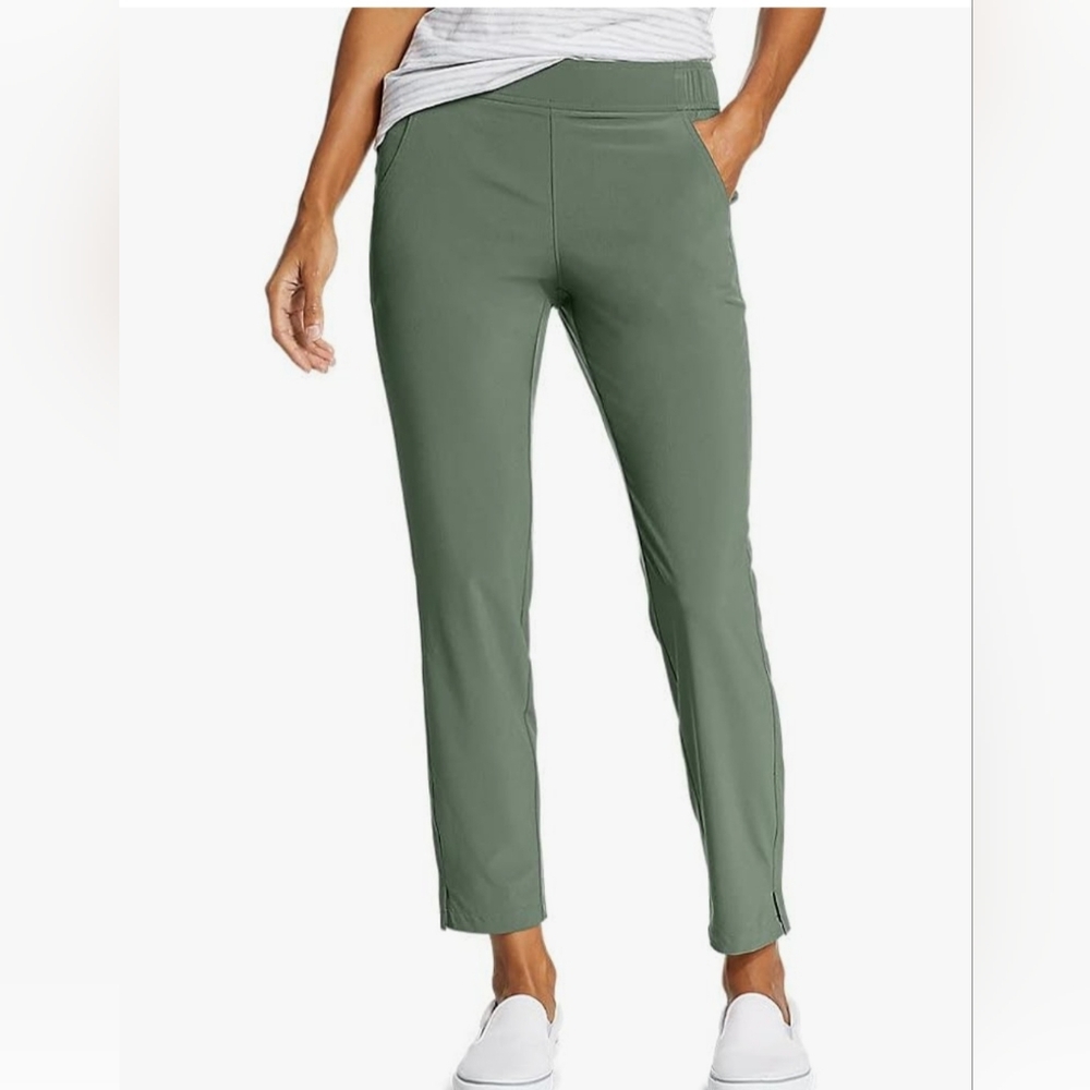 EUC Eddie Bauer XL Travel/Departure Ankle Pant Blue gery/blue color